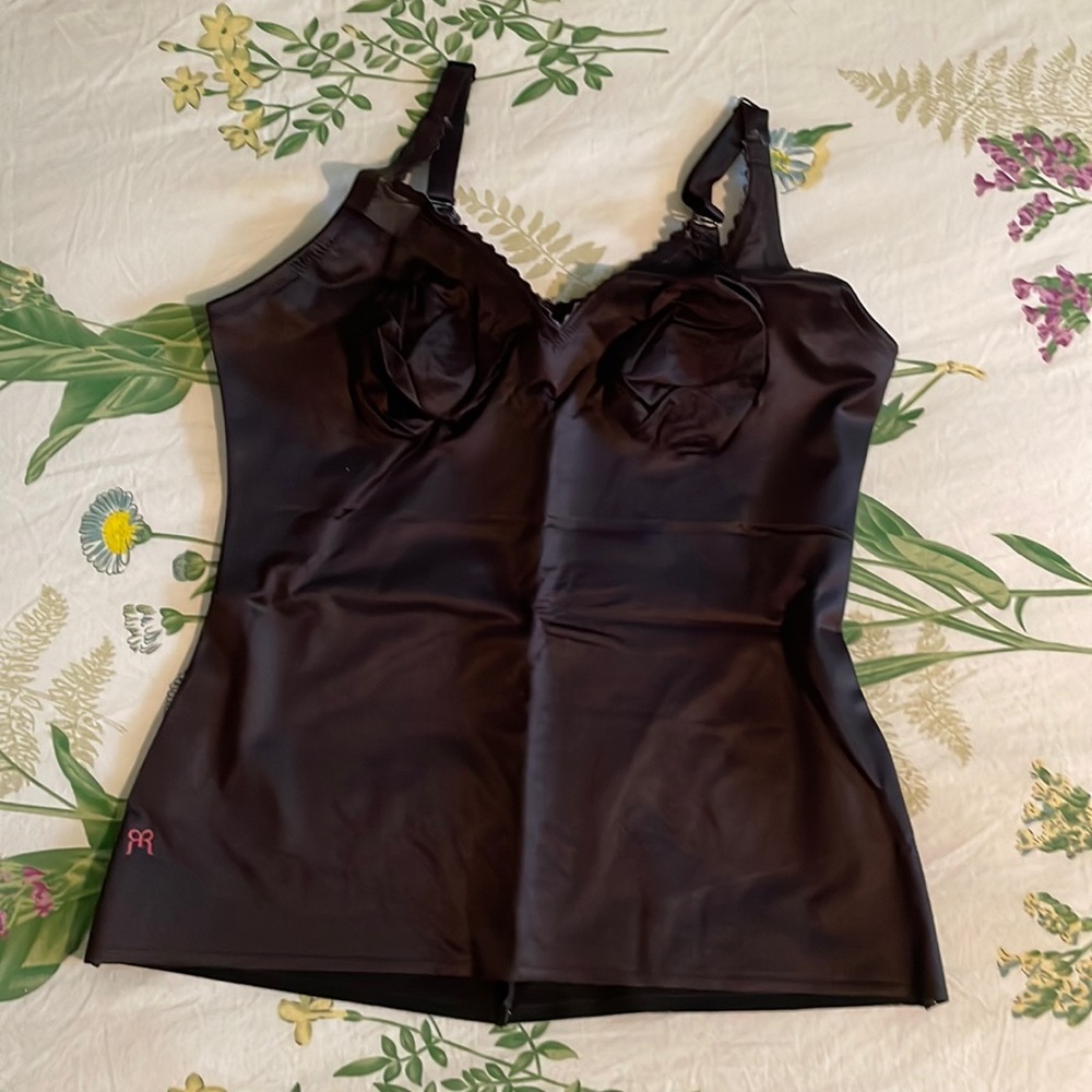 Ruby Ribbon Sheer Full Support Cami. Size 38